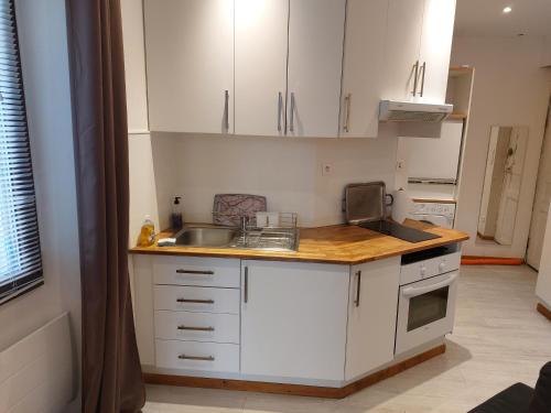 keuken, Studio meublé au pied du Mercantour (Studio meuble au pied du Mercantour) in Fontan