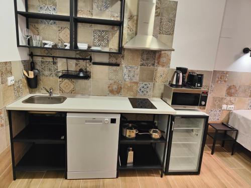 廚房, Hotel Apartamentos Pueblo Mar in 卡爾佩城中心