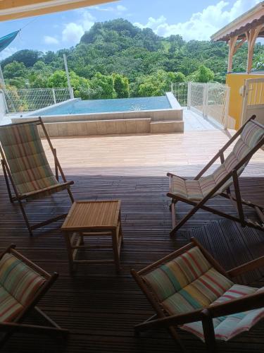 Terraza/balcón, Le Nid De Nicolas in Le Saint-Esprit