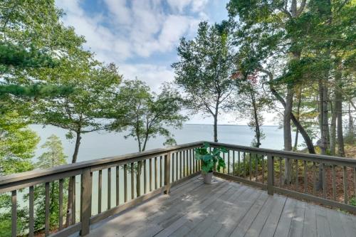 Waterfront Lusby Home with Deck and Stunning Views!