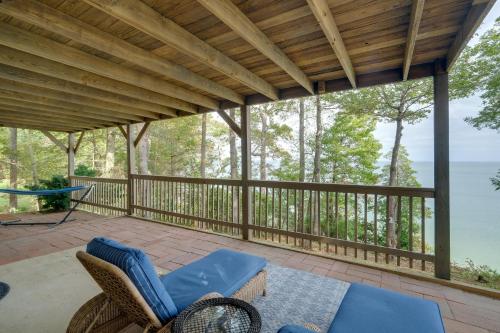 Waterfront Lusby Home with Deck and Stunning Views!