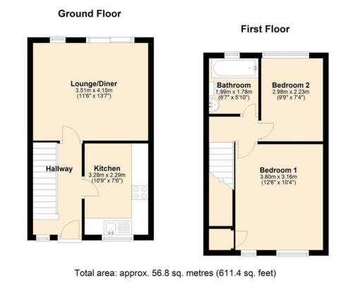 2 Bed Cosy Aylesbury House with Parking