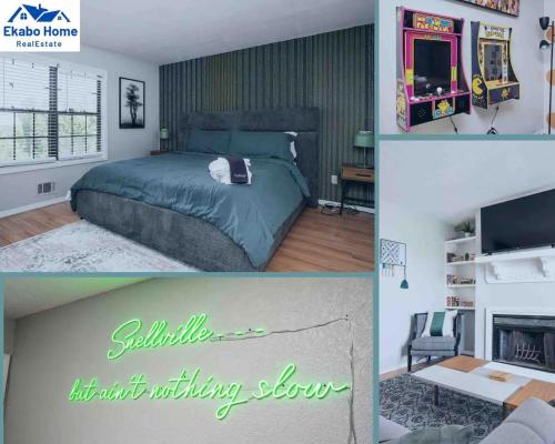 Vibrant Family Retreat~Sleeps 8~2 Kings~ Game Room in Snellville, USA