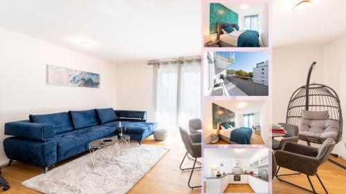 Lit Living: Luxus - Box Spring - Parking - Terrace - Apartment - Ludwigshafen am Rhein