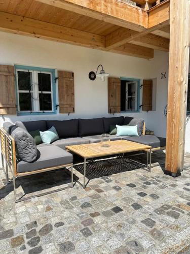 Balcony/terrace, Traumurlaub auf dem Brandmanngut in Marquartstein
