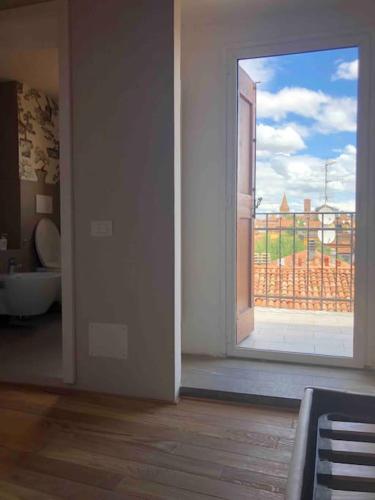 Romantic attic room with panoramic view