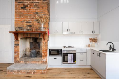 ห้องครัว, Barrington Riverside Cottages in บาริงตั้น