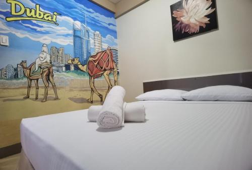 1 double bed