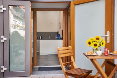 陽台/露台, Ajko Homes - Loft-Apartment mit Parkplatz bei Heidelberg in 多森海姆
