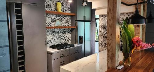 virtuve, Boutique Hotel y Spa Tangara Azul in Ojochal