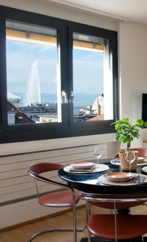  WowAppartements vue sur le jet d´eau, Pension in Geneva bei Puplinge