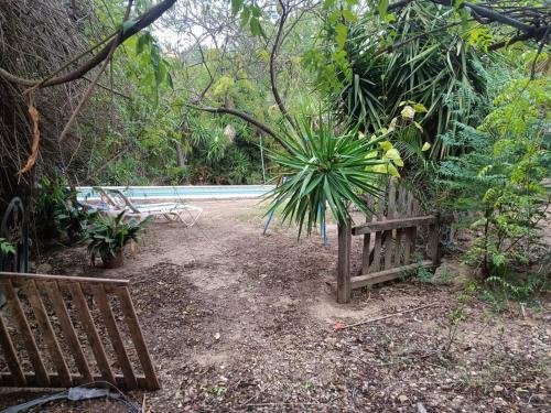 Casa rural en el campo con animales, piscina y barbacoa