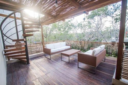 Selva Norte Tulum -3 BR villa with rooftop Jacuzzi in Tulum, Mexico