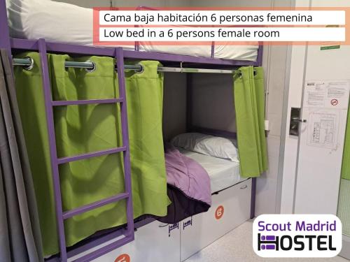 Scout Madrid Hostel Room Type - Bed in 6-Bed Female Dormitory Room