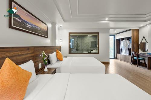 2 queen beds