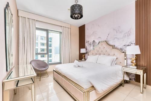 Bellavista Apartments Holiday Homes LLC - Striking - 1BR with Extra Twin Room - 29 boulevard - Partial Fountain View, Dubaj