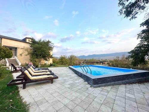 Saguramo Cozy Villa with Pool & Mountain View