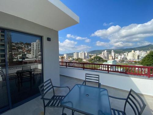 Erkély/terasz, Belíssimo e moderno studio para casais STU309 (Belissimo e moderno studio para casais STU309) in Trindade