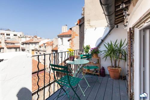 Renovated T3 with Terrace and AC Extreme Center - Air Rental - Location saisonnière - Marseille
