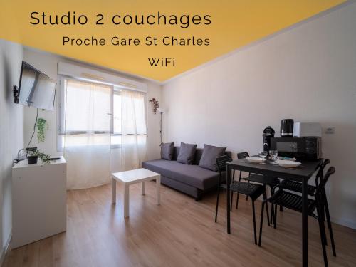 Appartement tout équipé à 6 minutes de la Gare St Charles