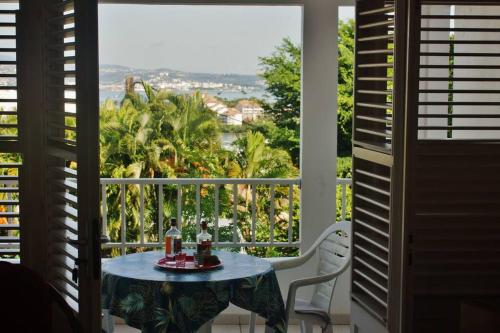 Grand studio avec piscine et terrasse vue mer - Location saisonnière - Les Trois-Îlets