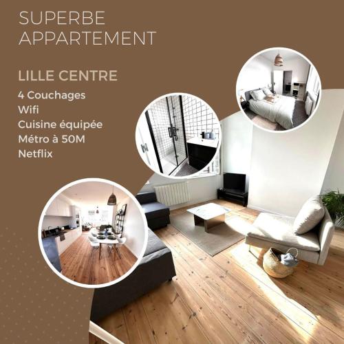 Appartement Lille Centre 4 personnes