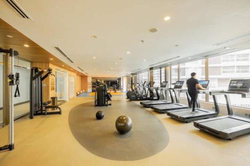 7군의 아파트먼트 (127m², 침실 3개, 프라이빗 욕실 2개) - 피트니스 센터