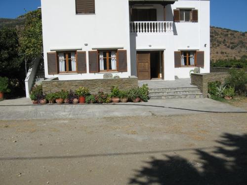  House in the grass land. in Órmos