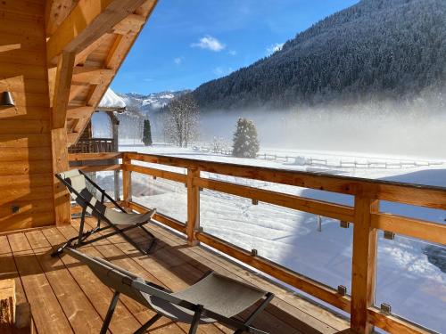 Balcony/terrace, Chalet Cret Beni in Passengue
