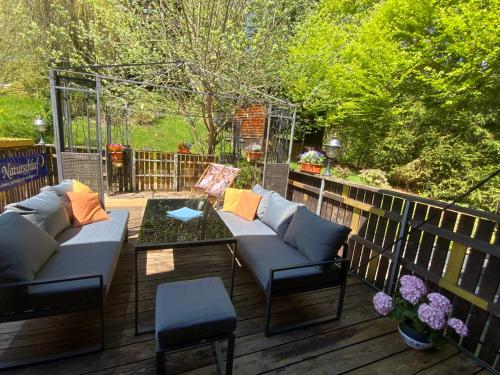 *Panorama Chalet Sonnberg* Gartensauna Balkon Dachterrasse