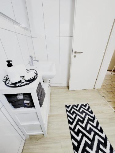 浴室, 3 Zimmer Wohnung EG - Zentrum in 博霍爾特