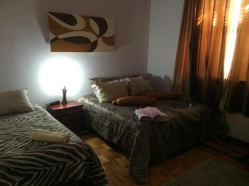 1 double bed, 1 twin bed
