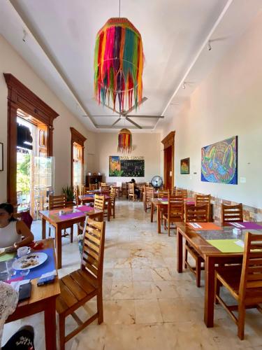 Restaurant, Hostal Zocalo in Merida