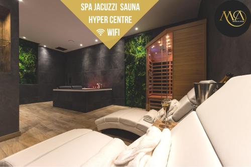 Le SPA & Le Cocon - Jacuzzi - Sauna - Appart'Hôtel SPA - Melina & Alfred Agen - Location saisonnière - Agen