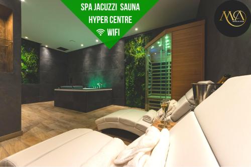 Le SPA & L'Alcôve - Jacuzzi - Sauna - Appart'Hôtel SPA - Melina & Alfred - Location saisonnière - Agen