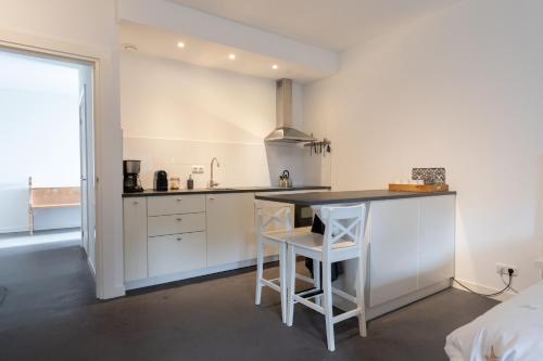 ห้องครัว, Iselmarpleats Comfortabele Studio met badkamer in สกูล