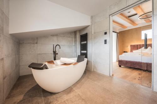 ห้องน้ำ, Biohotel Leutascherhof in ไวดัค