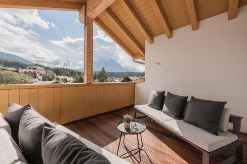 ระเบียง/ชานเรือน, Biohotel Leutascherhof in ไวดัค