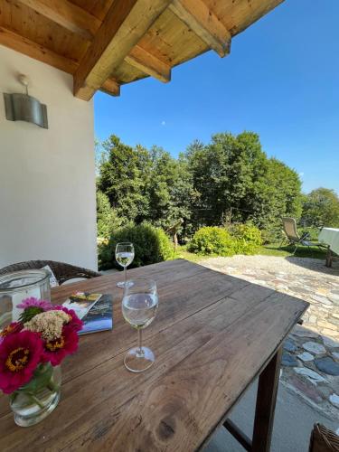 ระเบียง/ชานเรือน, Ferienwohnung Waldhauser in พาสเรียค