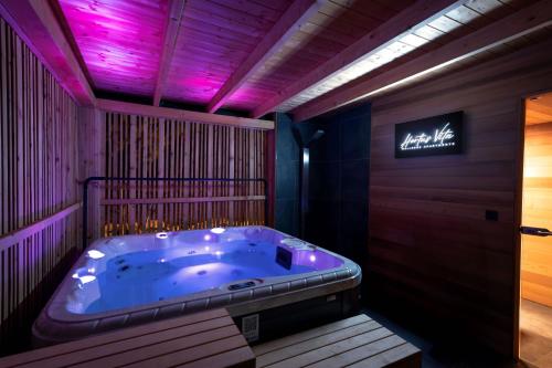 Hot tub, Hortus Vita Wellness Apartments in Lipnice nad Sazavou