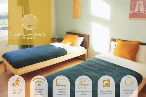 Luvono Apartments - 2 Schlafzimmer / Netflix / Disney+