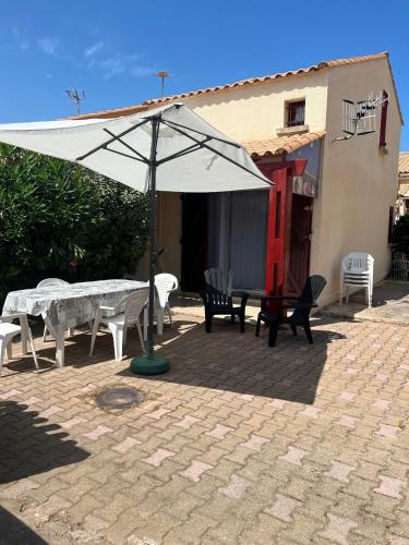 Maison 6 pers, Barcarès Village à 100m de la plage, Résidence les Romarines - Location saisonnière - Le Barcarès