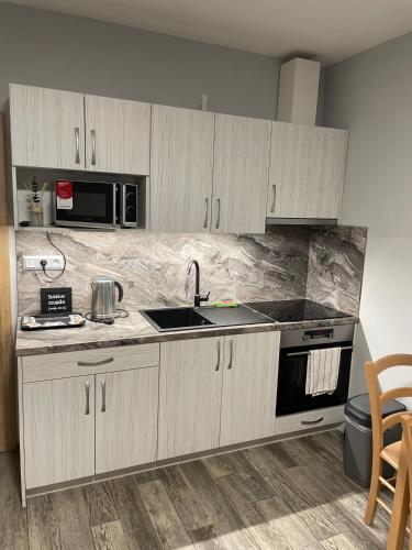 ห้องครัว, Apartmány Andělská (Apartmany Andelska) in โนเว ซาดี