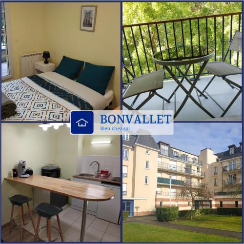 Bonvallet - Studio paisible et chaleureux avec balcon - Location saisonnière - Amiens