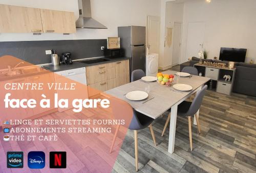 Logement spacieux - Face à la gare et centre-ville - Location saisonnière - Épinal