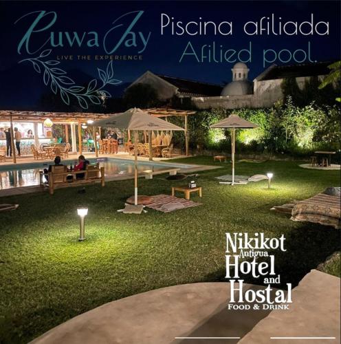 Piscina, Nikikot Hotel & Hostel in Antigua Guatemala