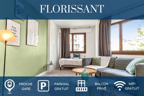 HOMEY FLORISSANT - Proche Gare / Parking gratuit / Balcon privé / Wifi gratuit - Location saisonnière - Annemasse