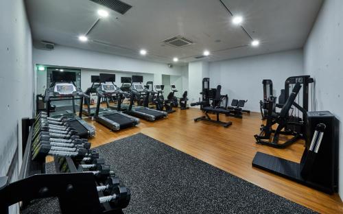 fitnesscentrum, hotel riverside in Ulsan