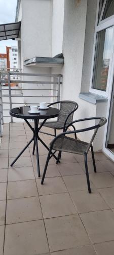 陽台/露台, Затишна квартира біля парку Відродження in 捷爾諾波爾