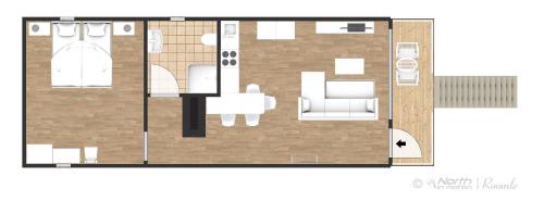 Stāva plāns, Apartment Zur Alten Bottcherei in Kroslin